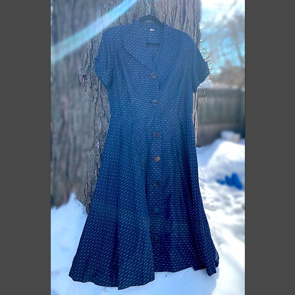 50s - 60s Vintage Fit and Flare Dress